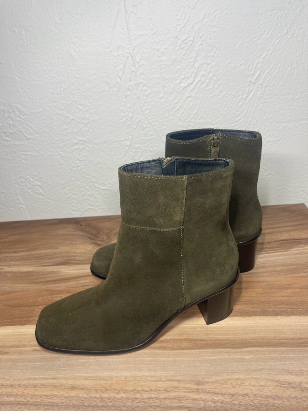 Patina Portland Leather Green Suede Boots